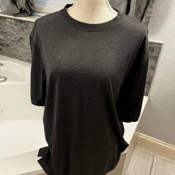 John W. Nordstrom Black Boxy Relaxed T-Shirt Medium - Picture 5 of 5